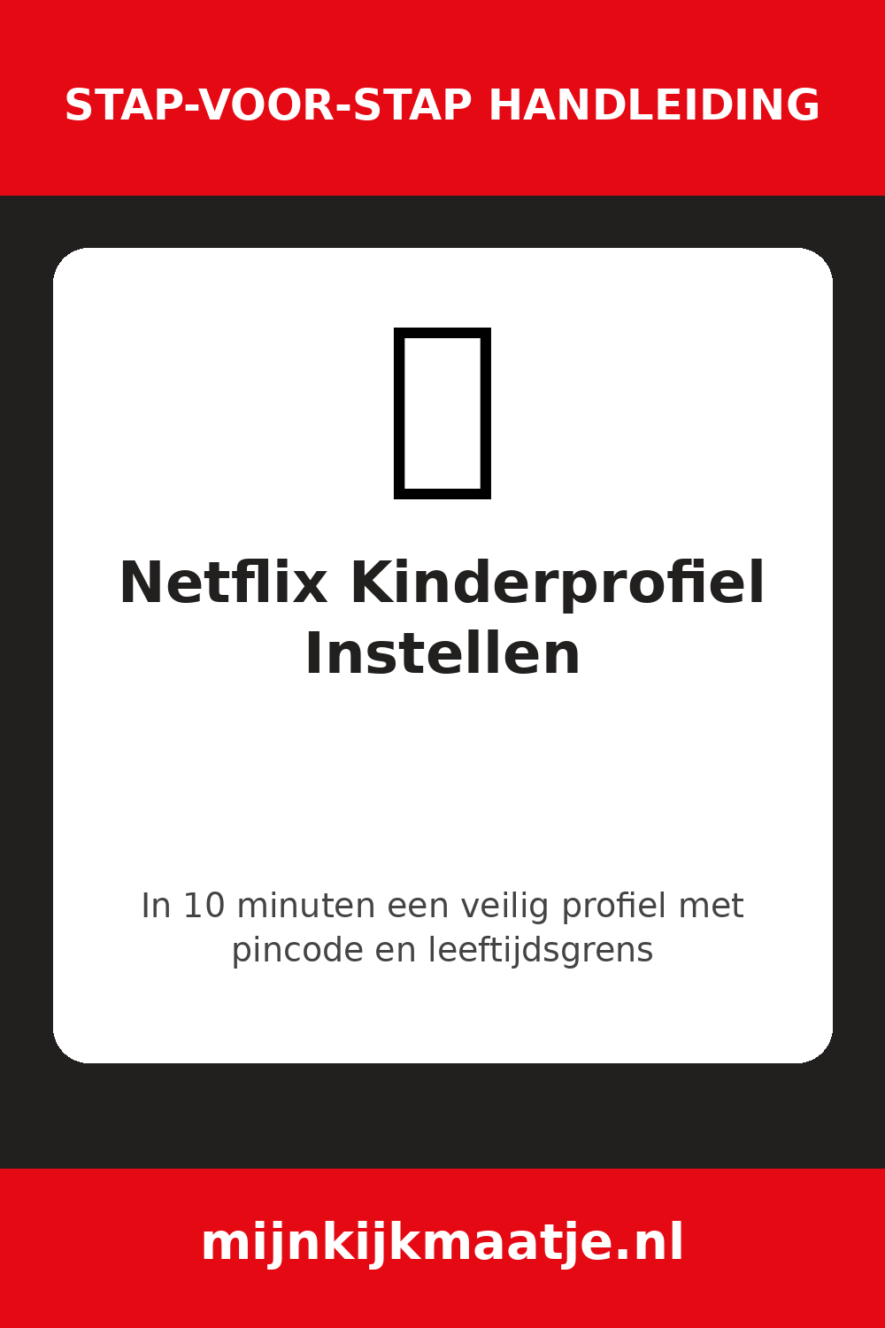 Netflix kinderprofiel instellen: stap-voor-stap uitgelegd