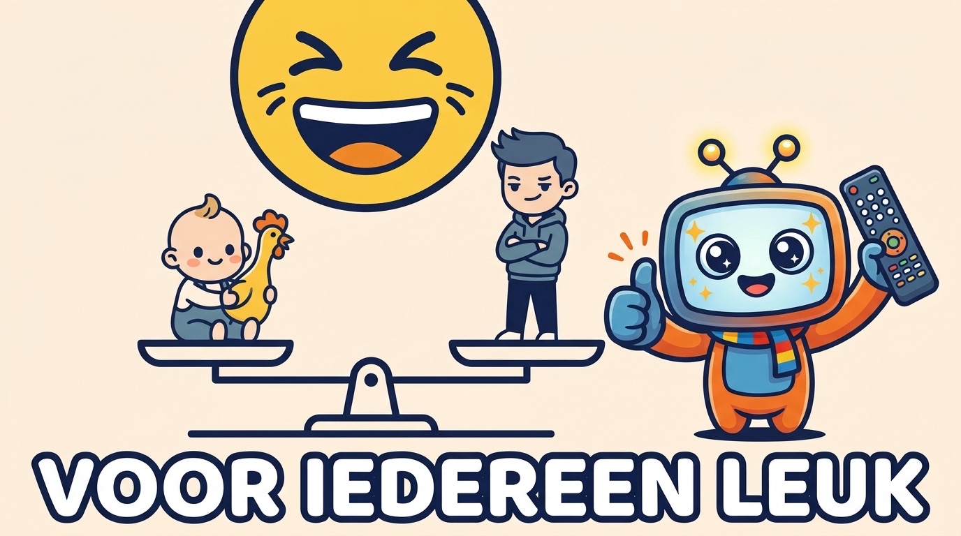 Illustratie: kies een film waar jong en oud om kunnen lachen