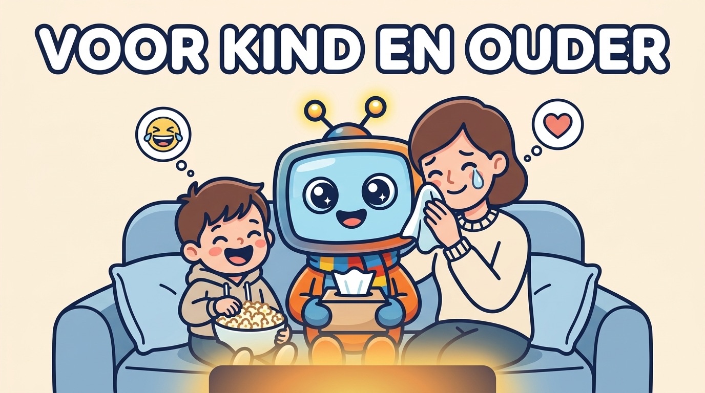 Illustratie: een film die kind en ouder tegelijk raakt, lachen en een traan