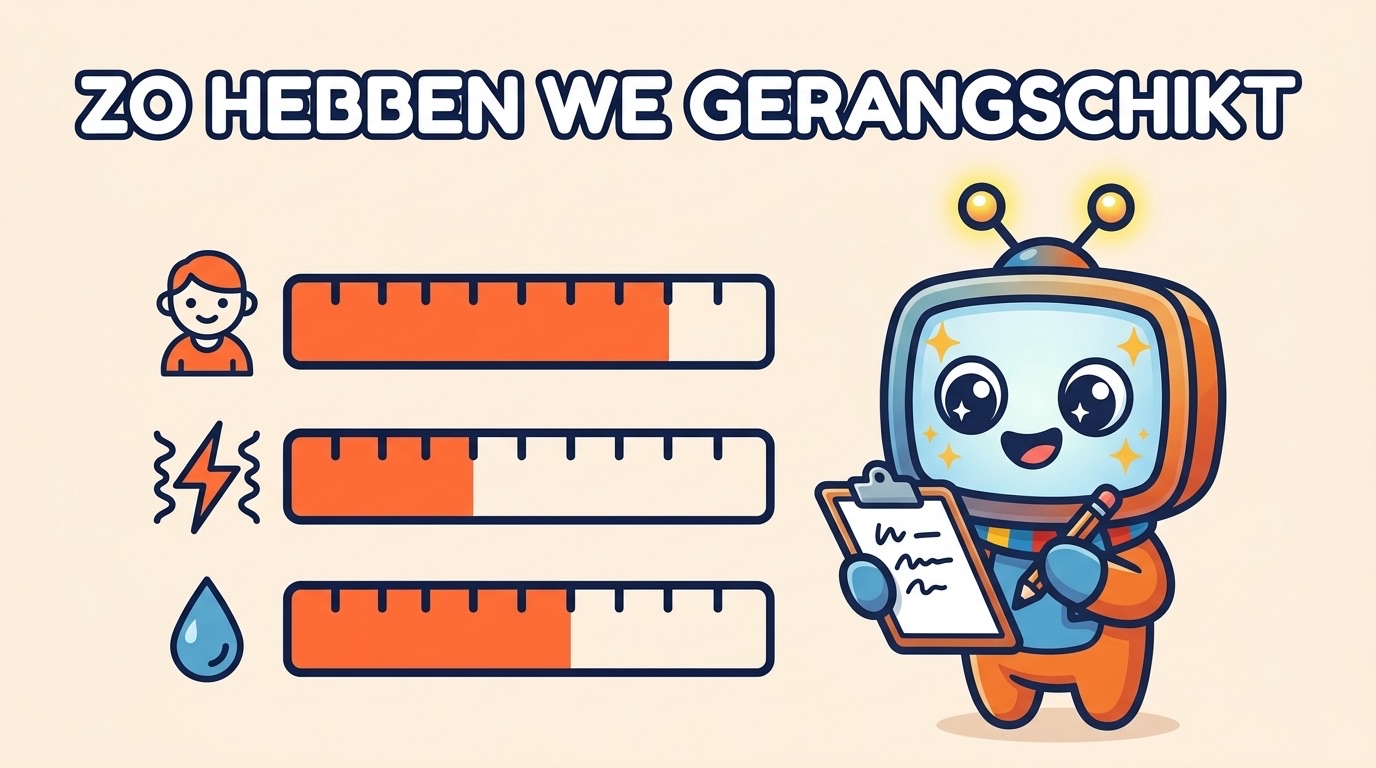 Infographic: gerangschikt op leeftijdsadvies, spanning en verdriet